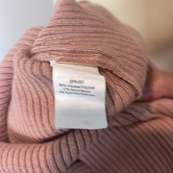 Self Portrait | Ribbed Knit‎ Cutout Midi Dress Rose | M - Picture 10 of 10